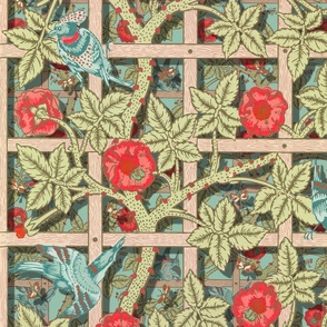 The William Morris Collection ~ Birds On A Trellis ~ Layers on Regal 