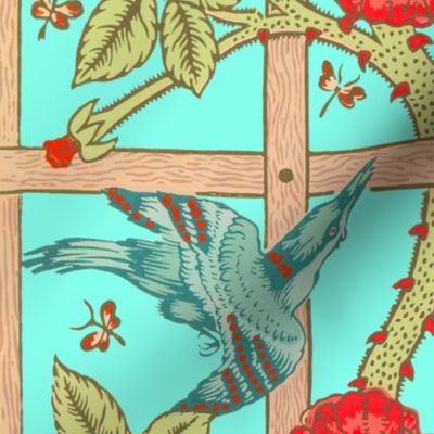 The William Morris Collection ~ Birds On A Trellis ~ Trinket