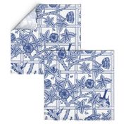 The William Morris Collection ~ Birds On A Trellis ~ Willow Ware Blue and White