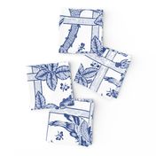 The William Morris Collection ~ Birds On A Trellis ~ Willow Ware Blue and White