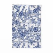 The William Morris Collection ~ Birds On A Trellis ~ Willow Ware Blue and White