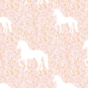 Unicorn on Tangled Soft Peach & Lilac