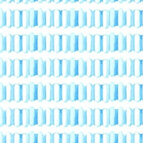 Watercolor Baby  Blue Stripe || Ombre White nautical ocean water  _Miss Chiff Designs
