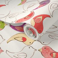 Crayon Birds [napkin]