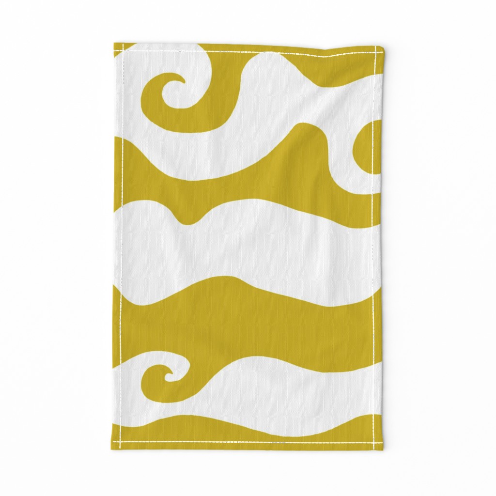 Swirly Wave - goldenrod