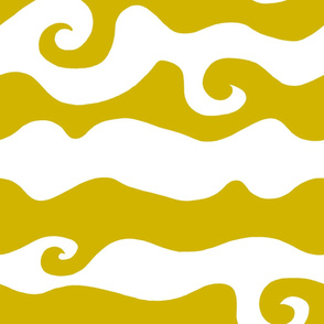 Swirly Wave - goldenrod