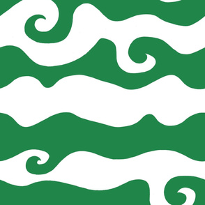 Swirly Wave - greeny