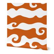 Swirly Wave - orangy