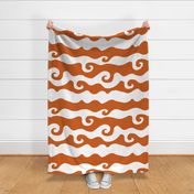 Swirly Wave - orangy