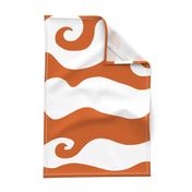 Swirly Wave - orangy