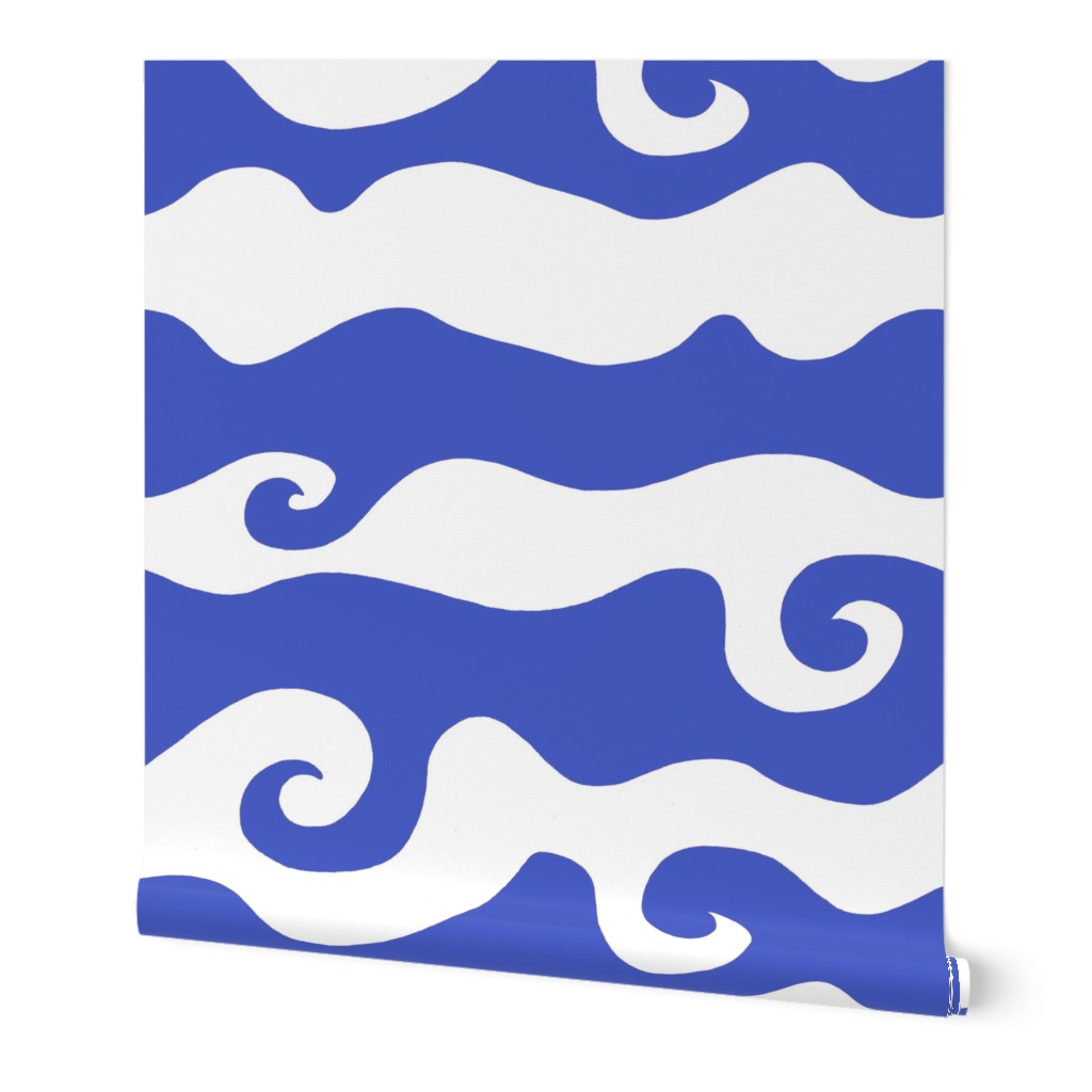 Swirly Wave - periwinkle