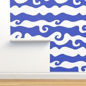 Swirly Wave - periwinkle