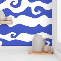 Swirly Wave - periwinkle