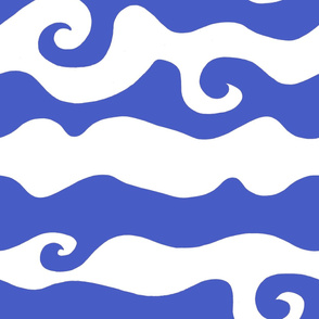 Swirly Wave - periwinkle