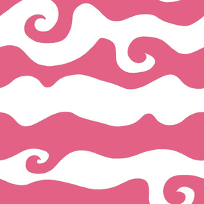 Swirly Wave - rose