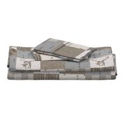 Rustic Buck Wholecloth Quilt - Soft Brown And grey - ROTATED