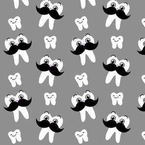 Mustache Mouth / Tooth Dental Med 