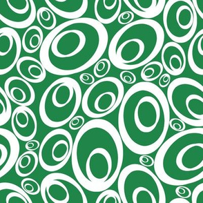 Funky Ovals - greeny inverse