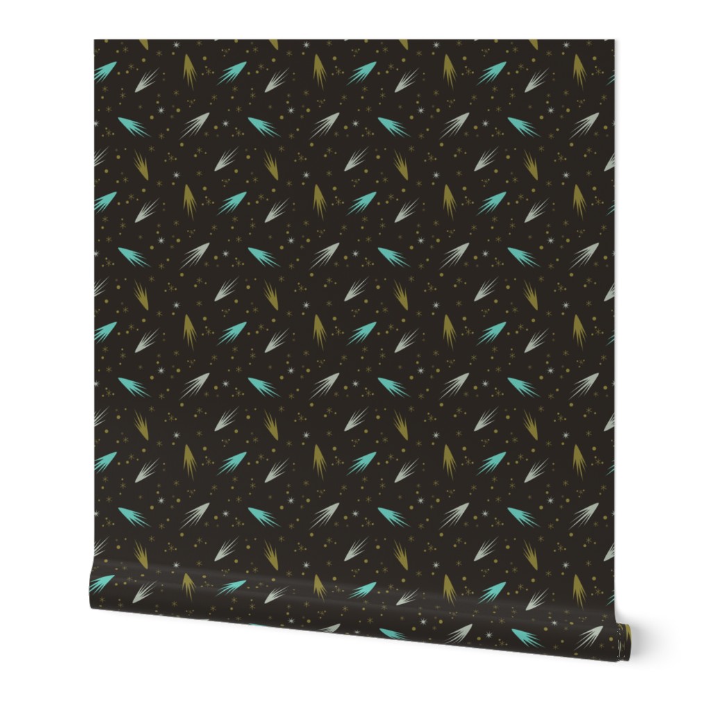 Comets- Black and Teal