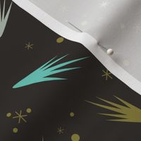 Comets- Black and Teal