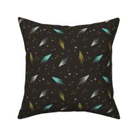 Comets- Black and Teal