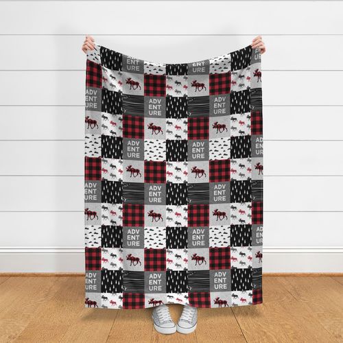 Adventure Patchwork Buffalo Plaid - Spoonflower