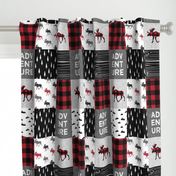 Adventure Patchwork Buffalo Plaid Woodland Moose 