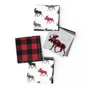 Adventure Patchwork Buffalo Plaid Woodland Moose 