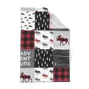 Adventure Patchwork Buffalo Plaid Woodland Moose 