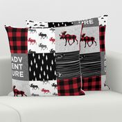 Adventure Patchwork Buffalo Plaid Woodland Moose 