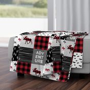 Adventure Patchwork Buffalo Plaid Woodland Moose 