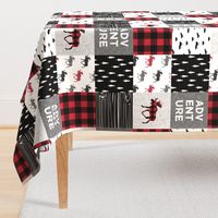 Adventure Patchwork Buffalo Plaid Woodland Moose 