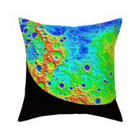 Mercury Topography / Planets view from outer space solar system craters