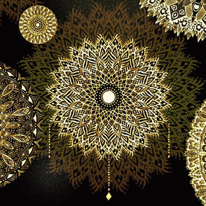 Golden Mandala by Artninus