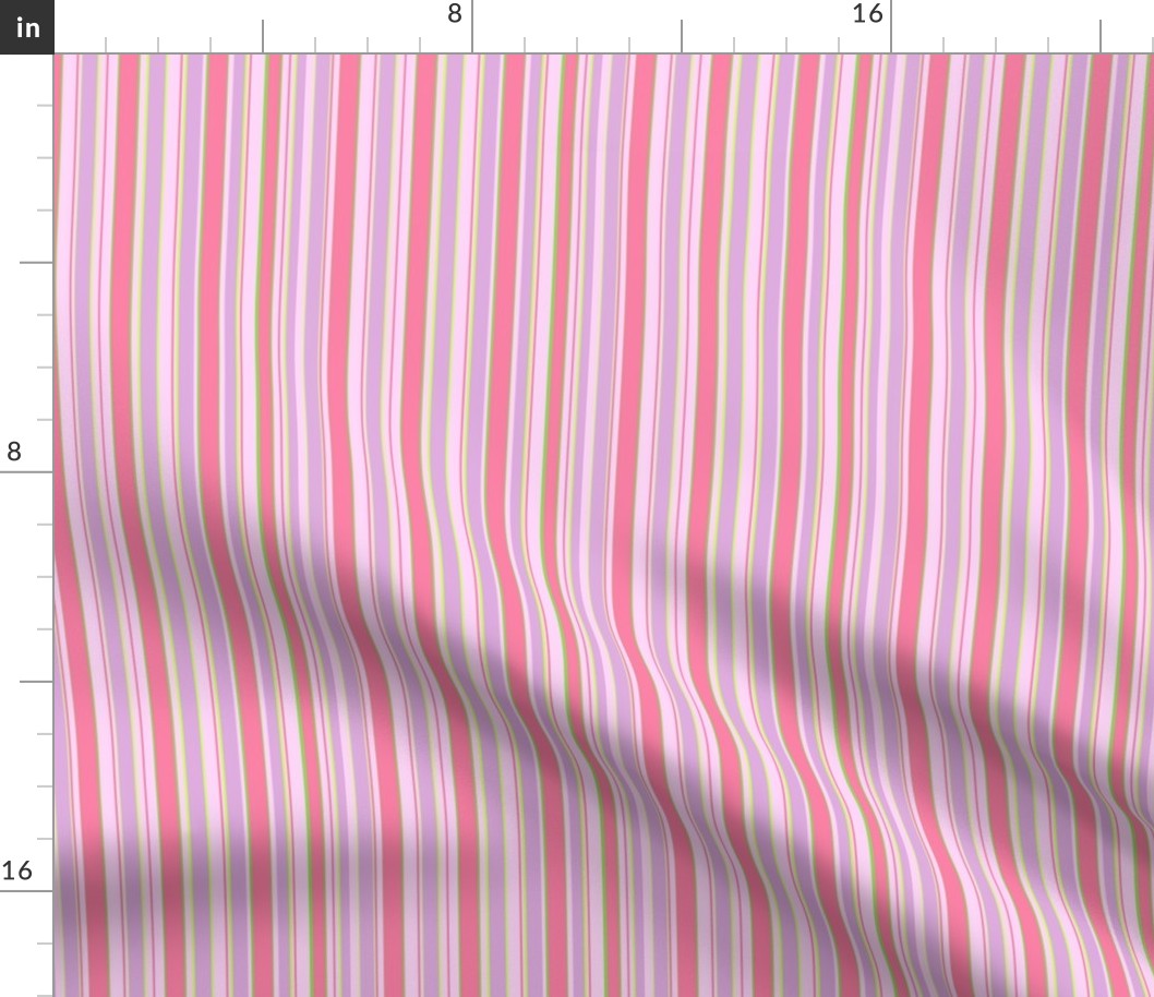 Pink Apple Blossom Stripe