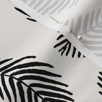 palms fabric - black and cream palm fabric