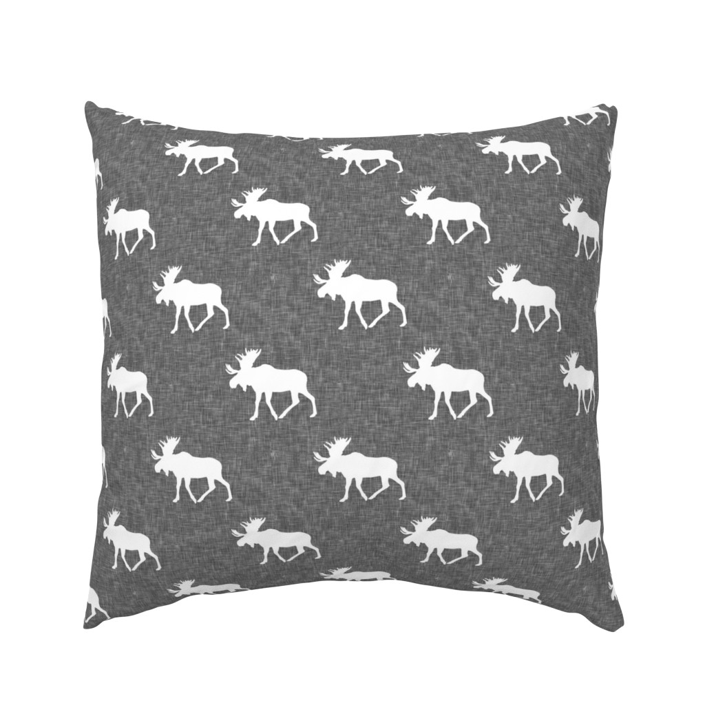 moose on grey linen