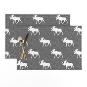 moose on grey linen