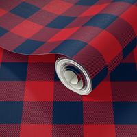 Buffalo Check in Red and Navy 2"