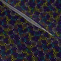 Black mesh pattern & crayon background