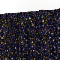 Black mesh pattern & crayon background