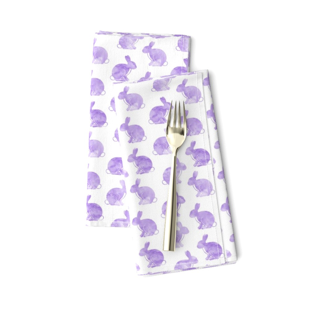 watercolor bunnies (purple) || easter fabric