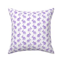 watercolor bunnies (purple) || easter fabric