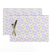 white mesh pattern with crayon background violet - yellow