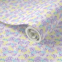 white mesh pattern with crayon background violet - yellow