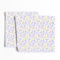 white mesh pattern with crayon background violet - yellow