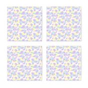 white mesh pattern with crayon background violet - yellow