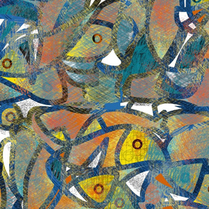 Puzzled fishes by aditi