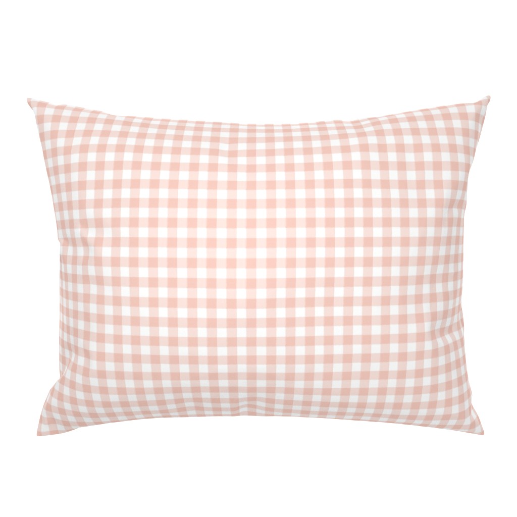 Tiny Buffalo Check Plaid Blush Pink