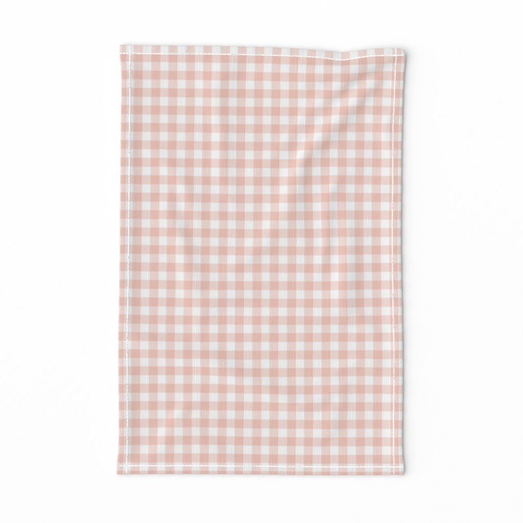 Tiny Buffalo Check Plaid Blush Pink